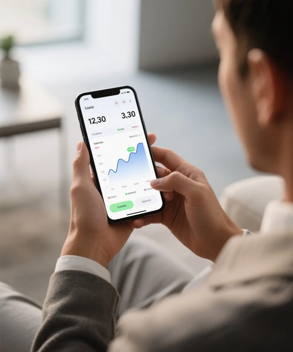 手機查看開獎結果示意圖